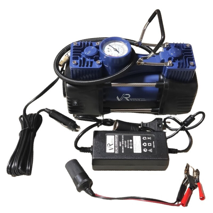 کمپرسور فندکی و برق شهری دو سیلندر ویوارکس مدل VR1207-ACT