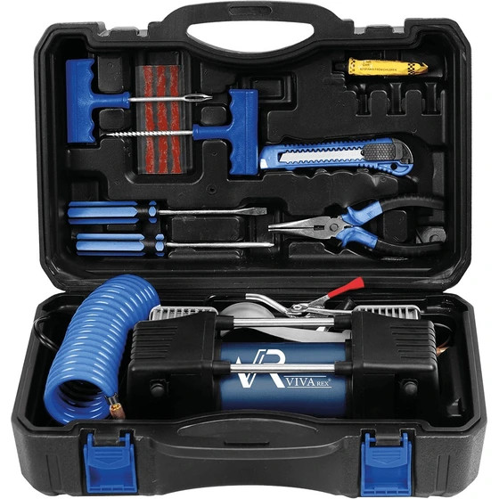 کمپرسور فندکی و برق شهری دو سیلندر ویوارکس مدل VR1207-ACT